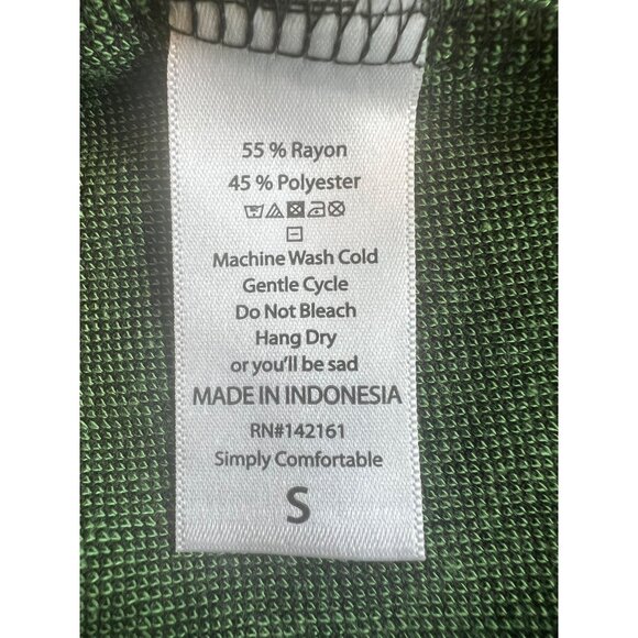 Lularoe Carly Geometric Print Green & Black Short Sleeve Dress Small - Picture 10 of 14